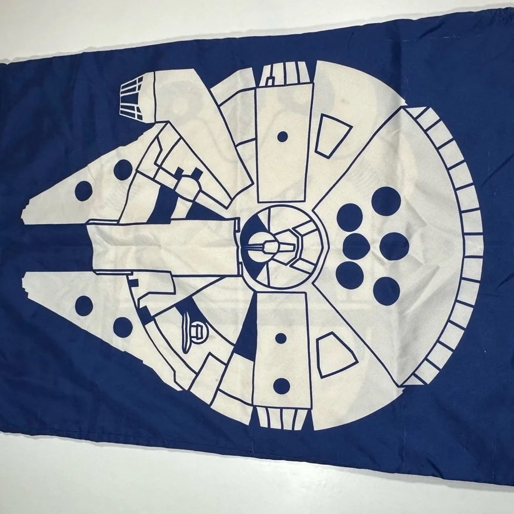 Star Wars‎ Blue & White Storm Trooper Millennium Falcon Pillowcase 29”